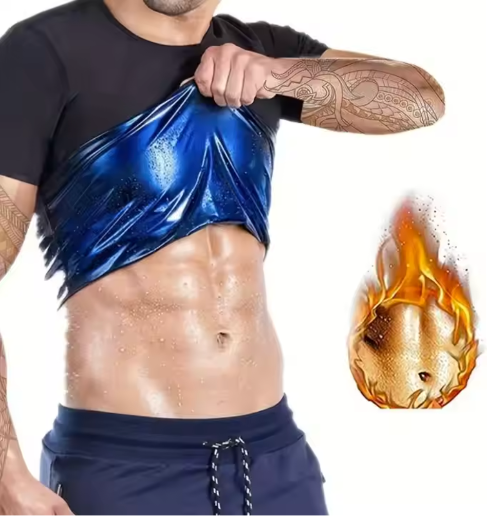 Chaleco Térmico Reductor para Hombres – Activa el sudor y moldea tu abdomen sin esfuerzo