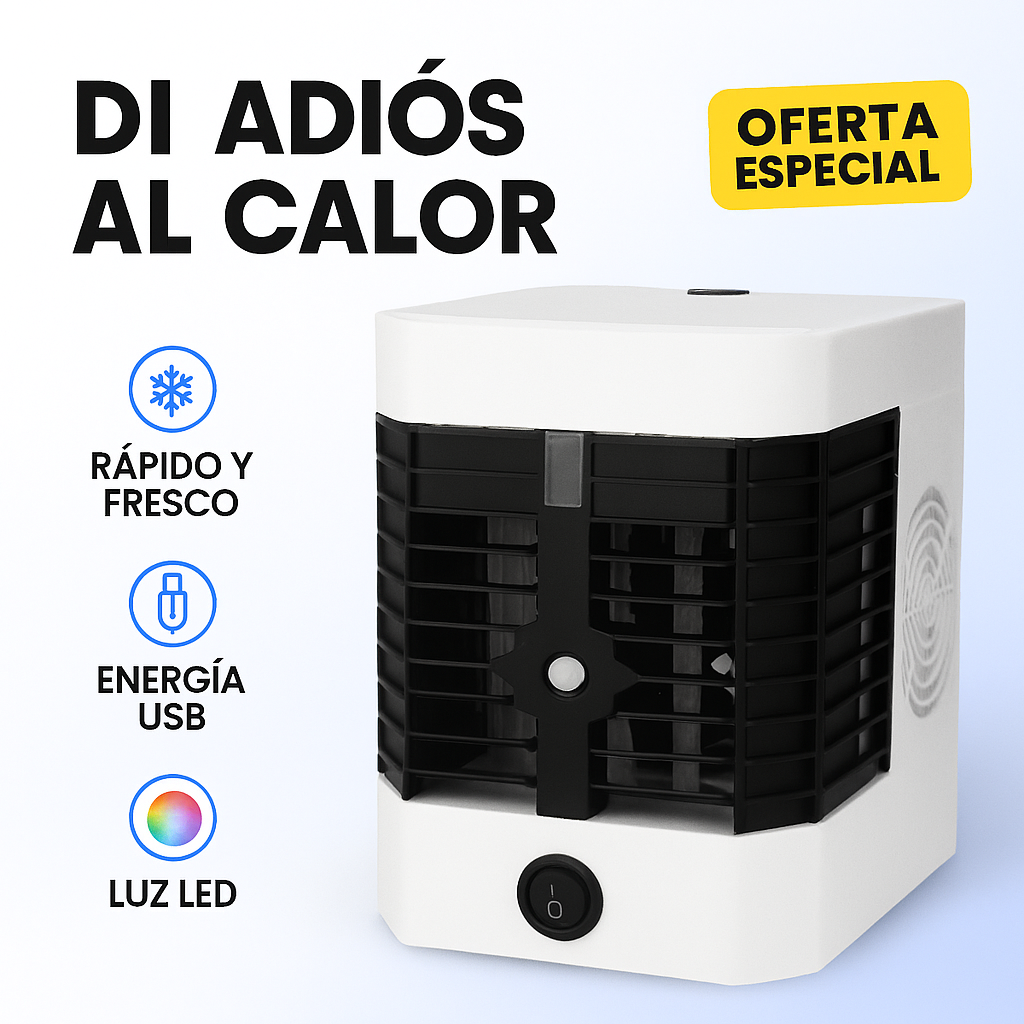 ¡El mini aire acondicionado que SÍ enfría! ❄️ Sin instalación. Sin facturas altas