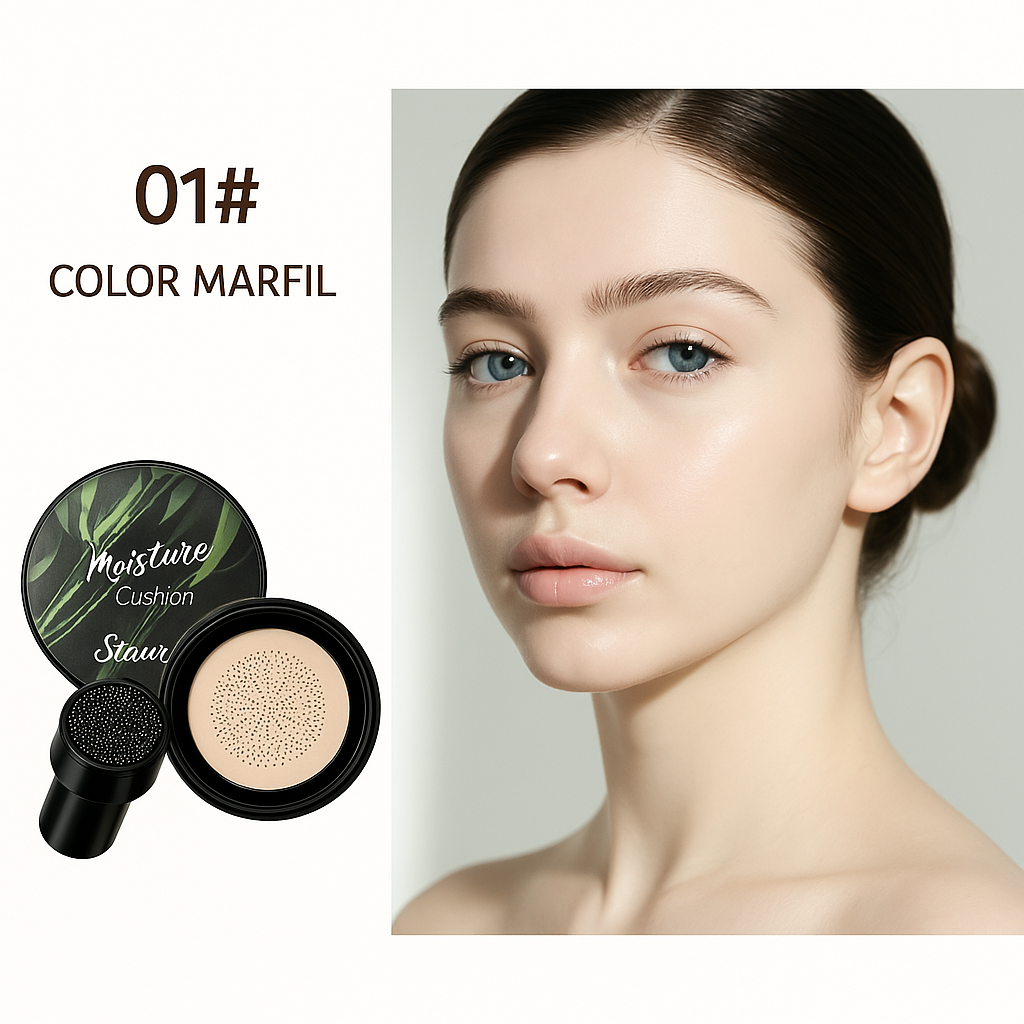 MOINSTURE CUSHION Base de Maquillaje Natural que Cuida Tu Piel