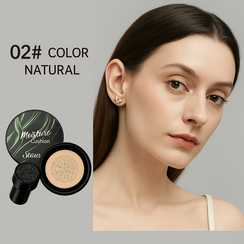 MOINSTURE CUSHION Base de Maquillaje Natural que Cuida Tu Piel