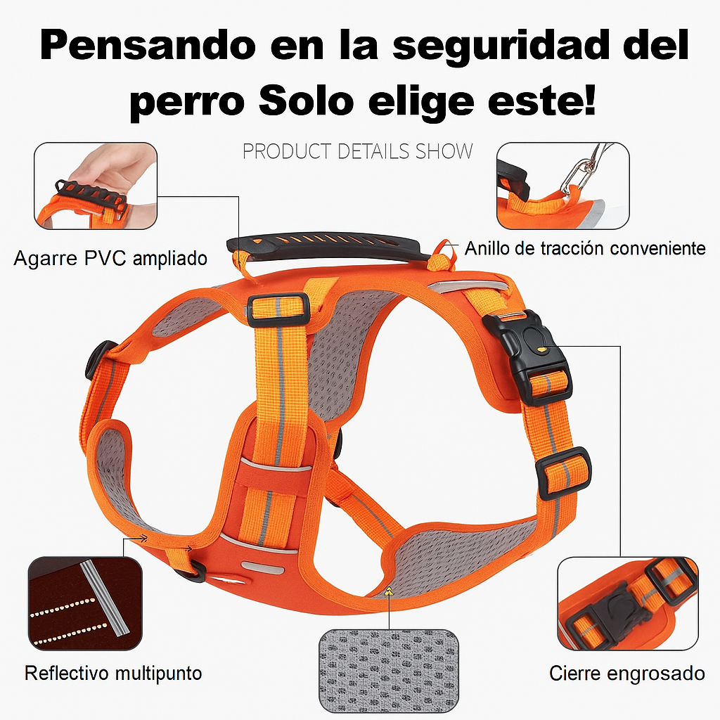 ¡El arnés antitirones que tu perro necesita para paseos seguros y sin estrés!