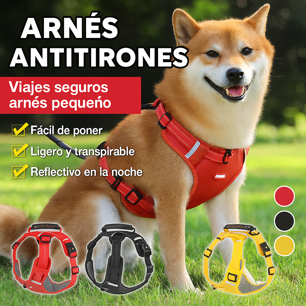 ¡El arnés antitirones que tu perro necesita para paseos seguros y sin estrés!