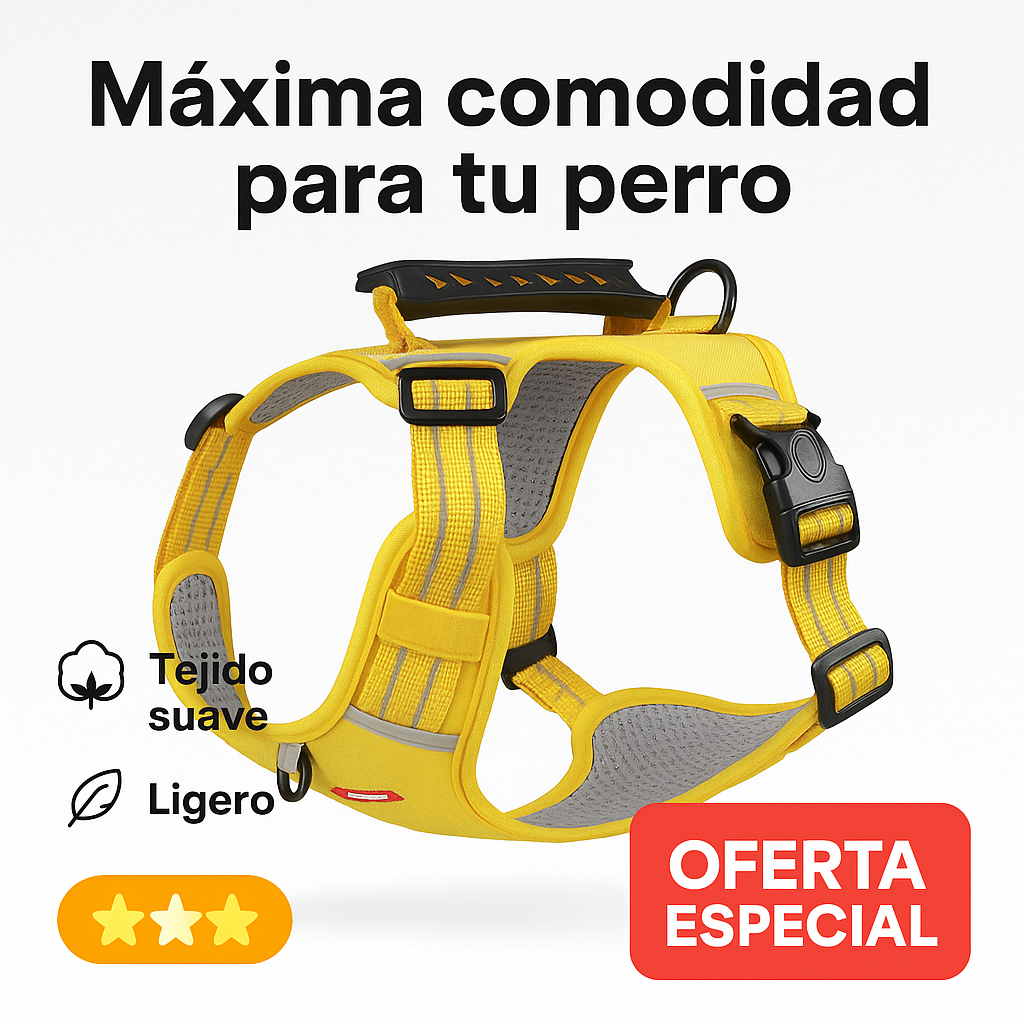 ¡El arnés antitirones que tu perro necesita para paseos seguros y sin estrés!