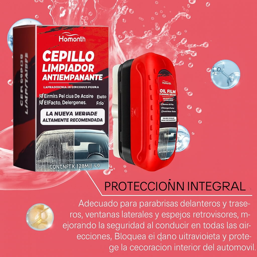 Cepillo Limpiador: ¡Dile adiós a los vidrios empañados y maneja con total claridad!