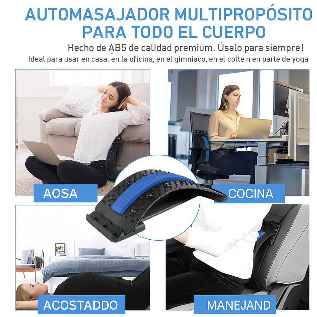 Alivio instantáneo para tu espalda: Soporte Lumbar Ergonómico y Ajustable