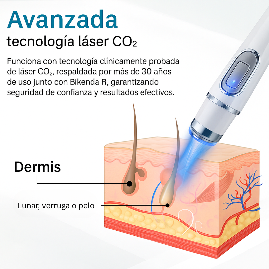 Lápiz Láser Bikenda®: Ayuda a mejorar la apariencia de verrugas y marcas en casa