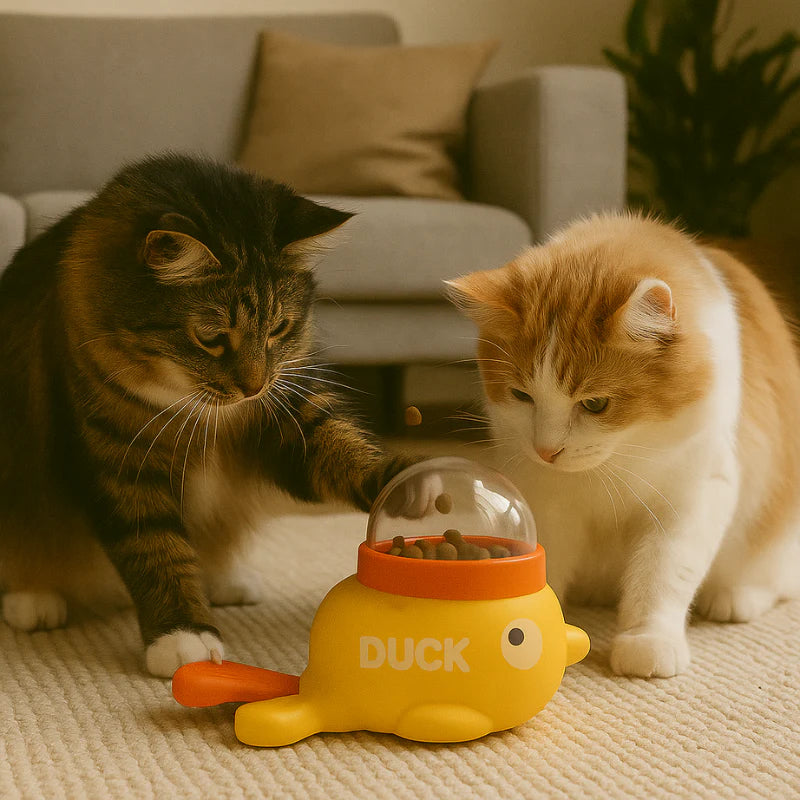¡Convierte la hora de la comida en una aventura con Ducksy Cat!