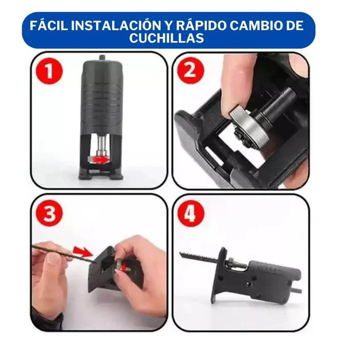 Drill Master®: ¡Transforma tu taladro en una sierra potente! - 3x sierras de regalo