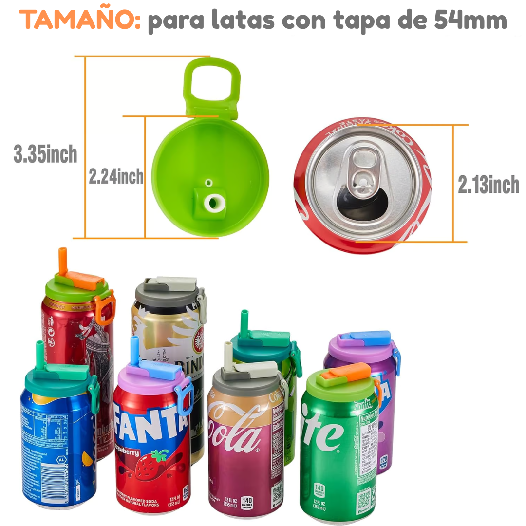 ¡Ponle tapa a los accidentes! Convierte tu lata en una bebida lista para llevar.
