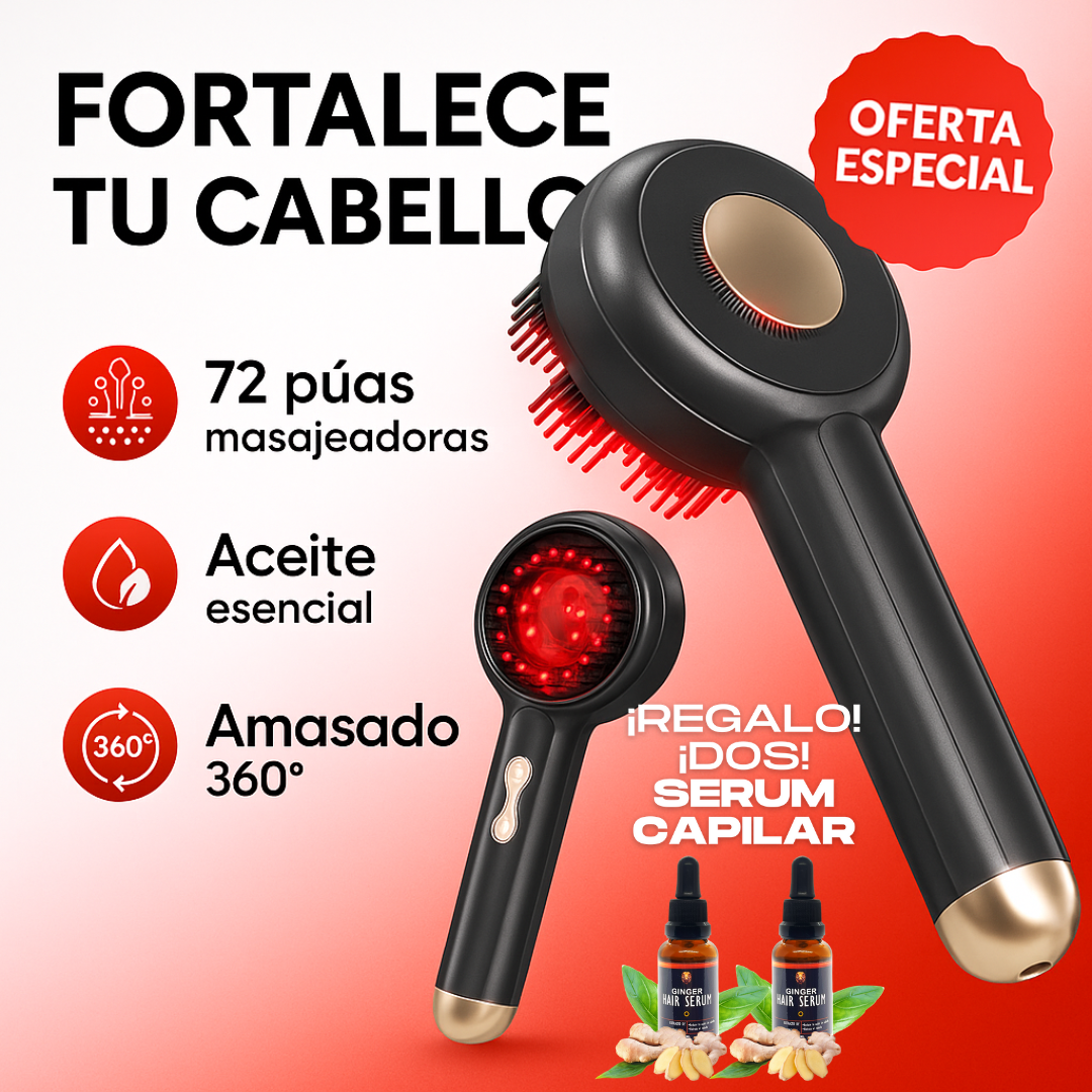💆♀️ Cepillo Capilar Anticaída 6 Velocidades – Fortalece tu Cabello desde la Raíz