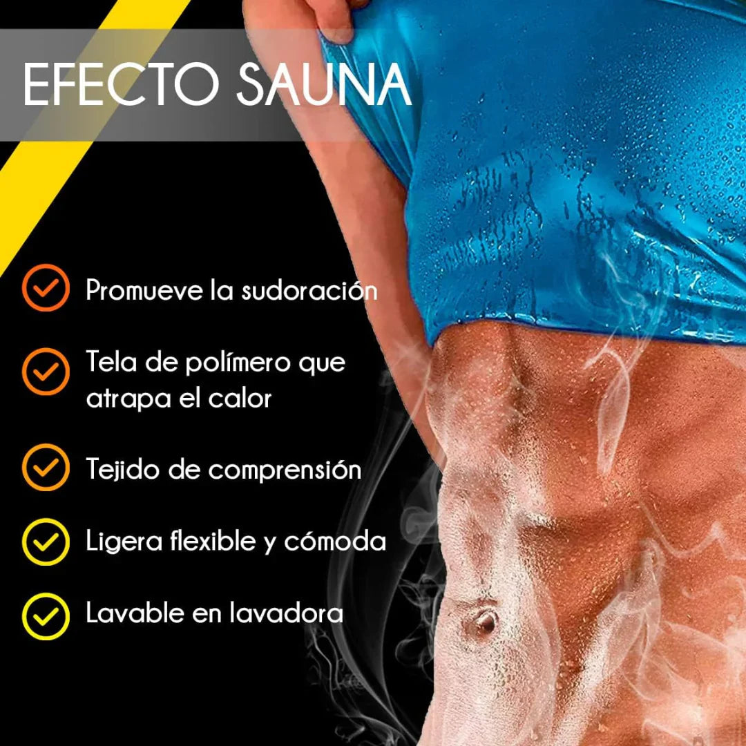 Chaleco Térmico Reductor para Hombres – Activa el sudor y moldea tu abdomen sin esfuerzo