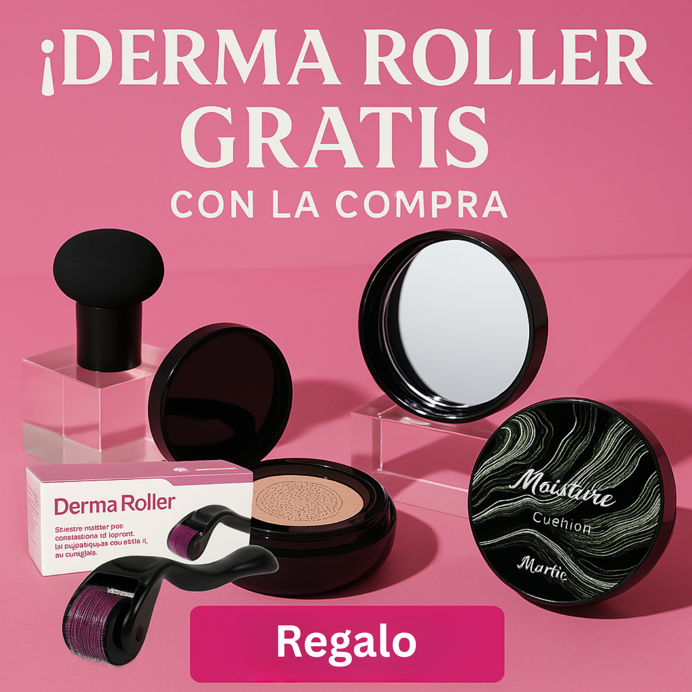 MOINSTURE CUSHION Base de Maquillaje Natural que Cuida Tu Piel