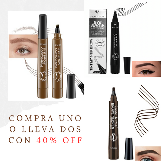 BrowLuxe® Lapiz de cejas Negro, Cafe Oscuro o Cafe Claro