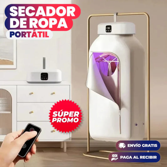 ¡Seca tu ropa en minutos sin espacio ni sol!