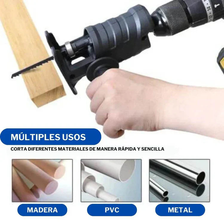 Drill Master®: ¡Transforma tu taladro en una sierra potente! - 3x sierras de regalo