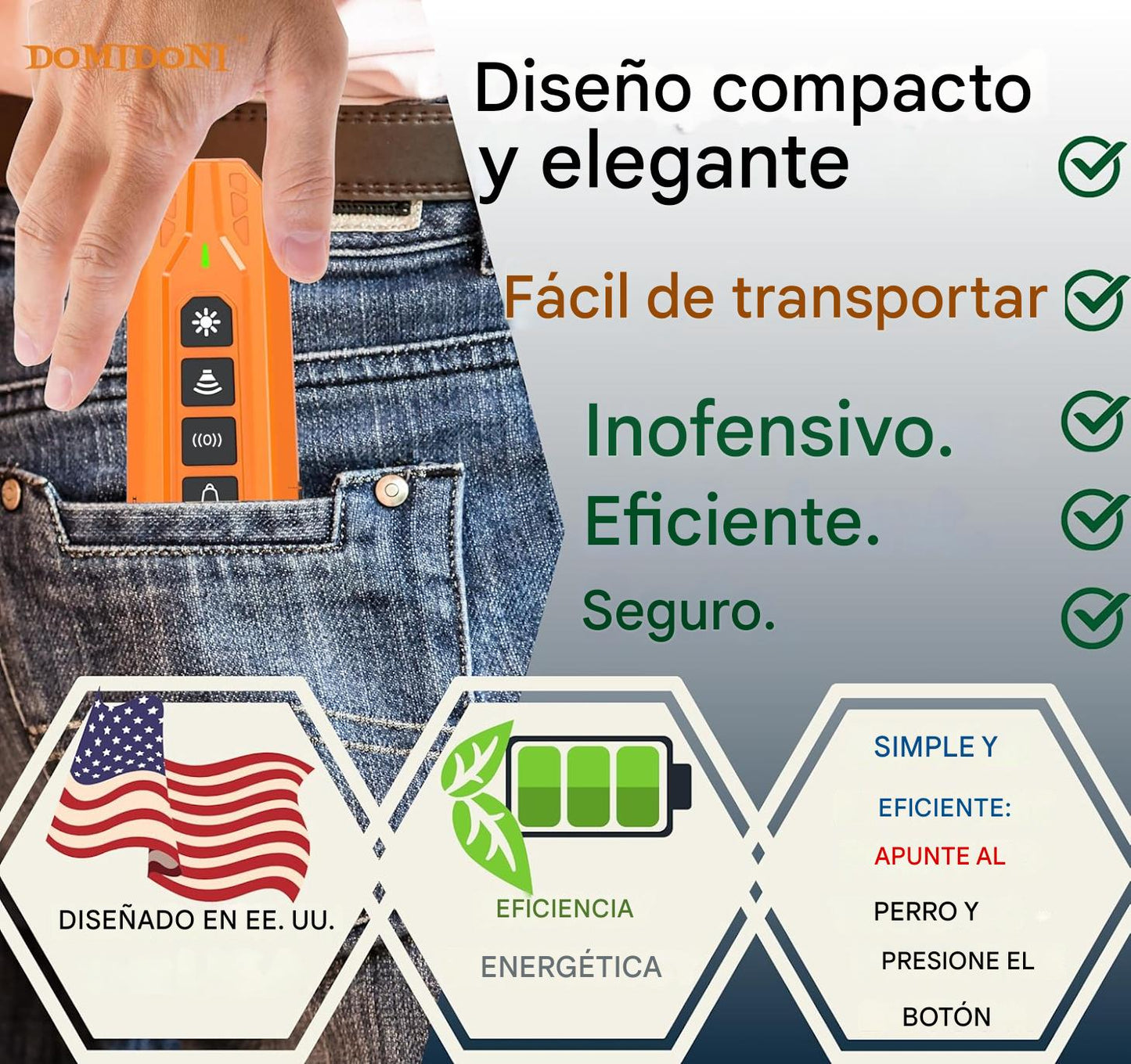 Domidoni: Dispositivo ultrasónico antiladridos
