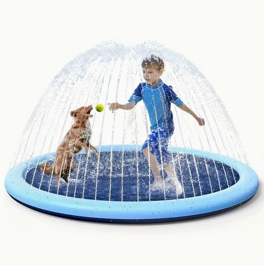 Alfombra Splash: ¡Diversión refrescante al instante para niños y mascotas!