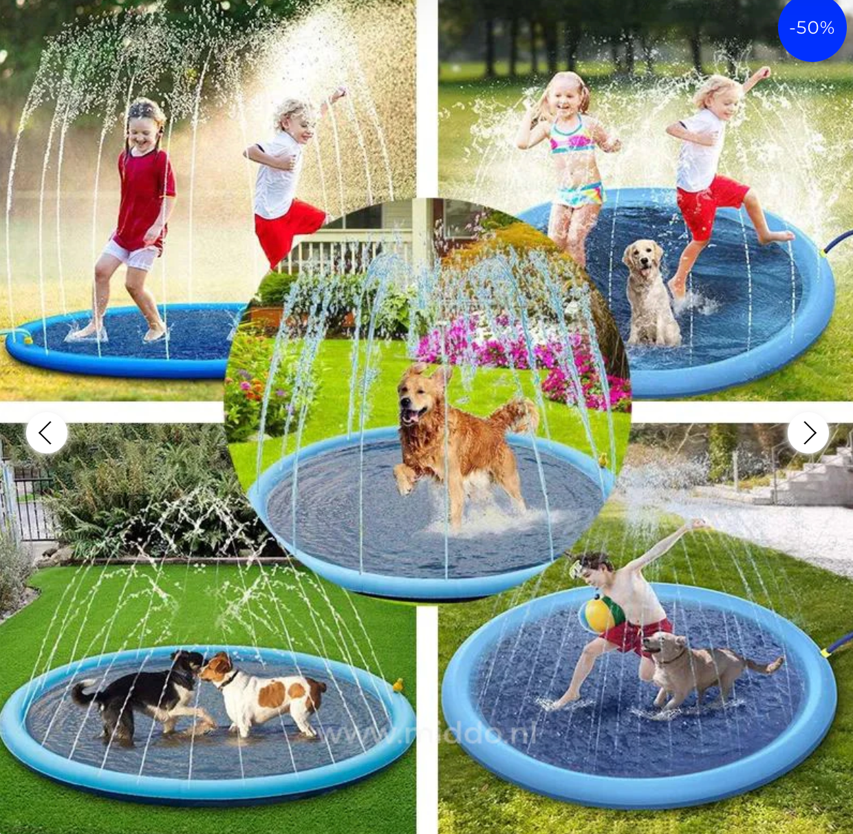 Alfombra Splash: ¡Diversión refrescante al instante para niños y mascotas!