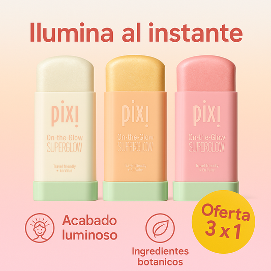 PiXi Blush 3x1 ✨ Dale color, brillo e hidratación a tu piel en segundos