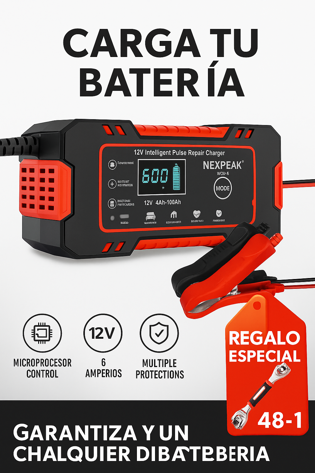 UltraCharge® – El cargador inteligente que revive tu batería sin salir de casa ⚡🏠