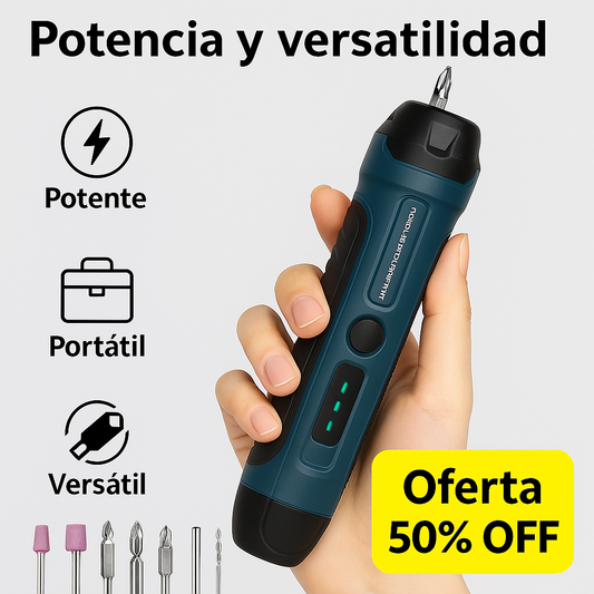 ¡El destornillador inalámbrico que te hace sentir como un profesional en casa! 🛠️