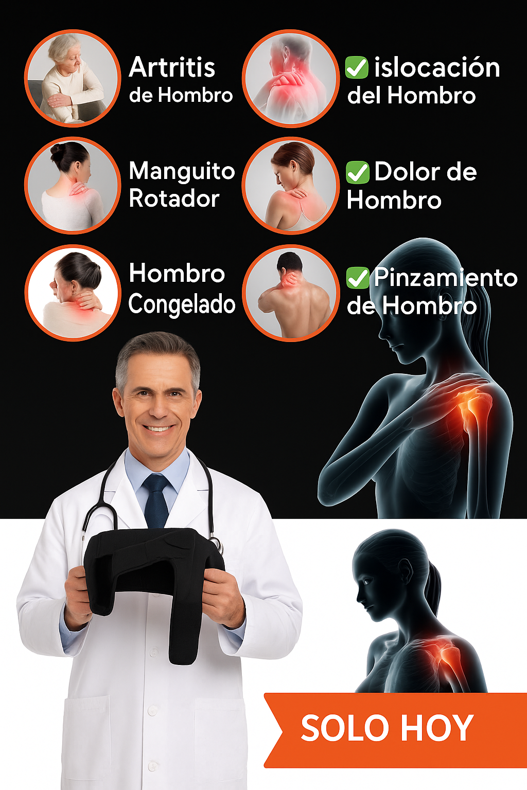 HOMBRERA ORTOPEDICA