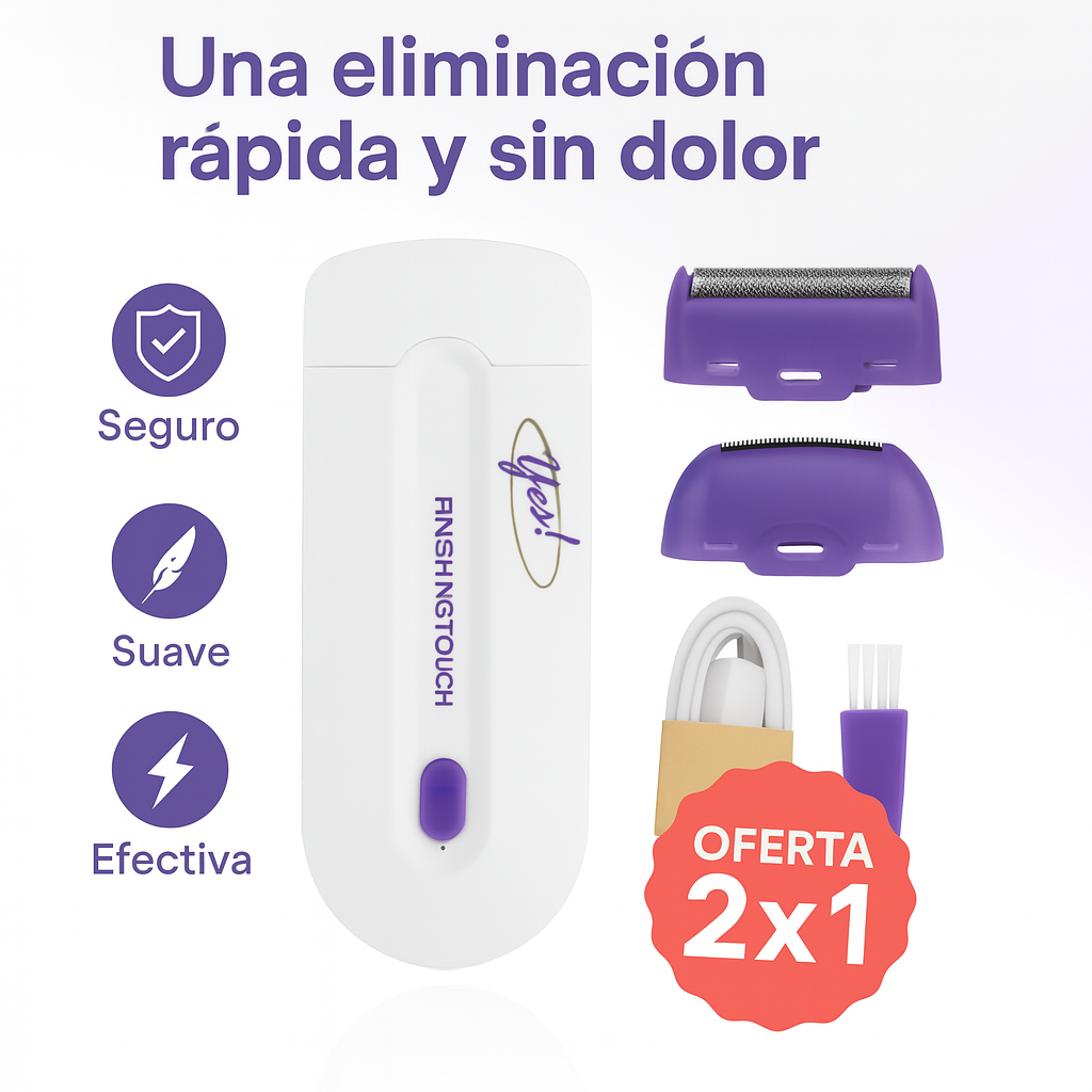 2x1 ✨ YES Finishing Touch: Piel suave al instante, sin dolor 💖