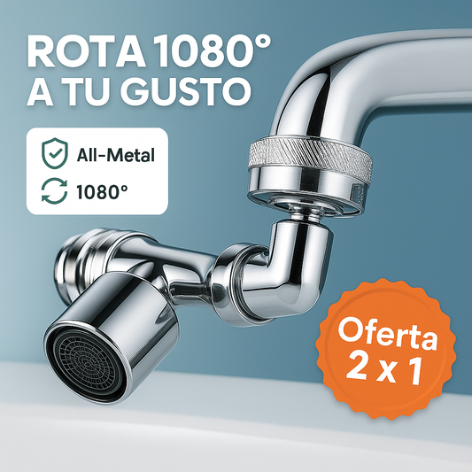 Extensor Giratorio 1080° para Grifo – Comodidad sin Salpicaduras 💧