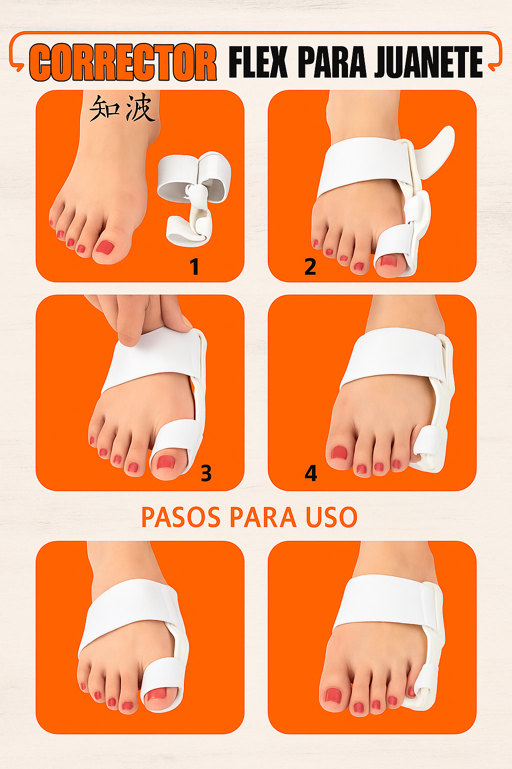 ¡Despídete del dolor de juanetes con el Corrector Flex!