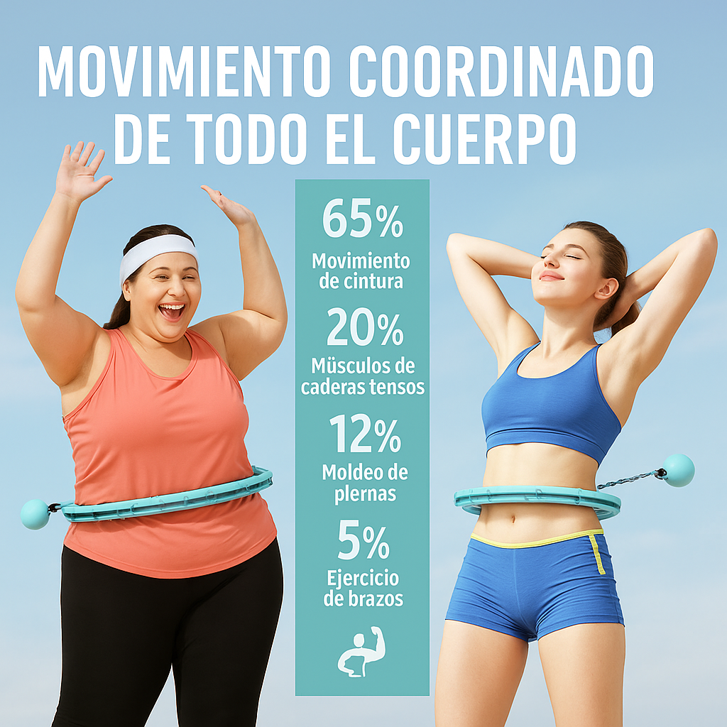 ¡Quema calorías y define tu figura desde casa con Hoopside Pro®!
