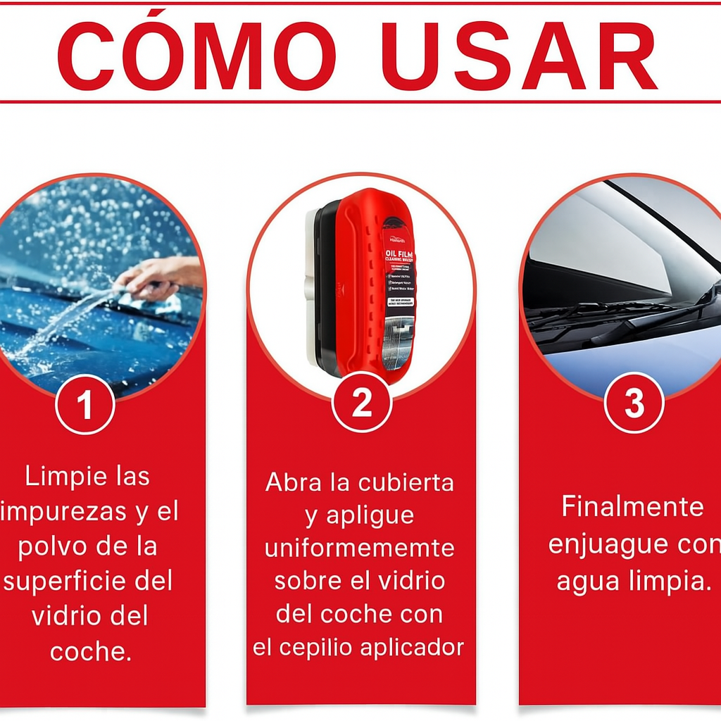 Cepillo Limpiador: ¡Dile adiós a los vidrios empañados y maneja con total claridad!