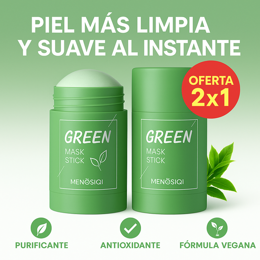 Mascarilla Sólida de Té Verde: Piel Radiante y Sin Imperfecciones