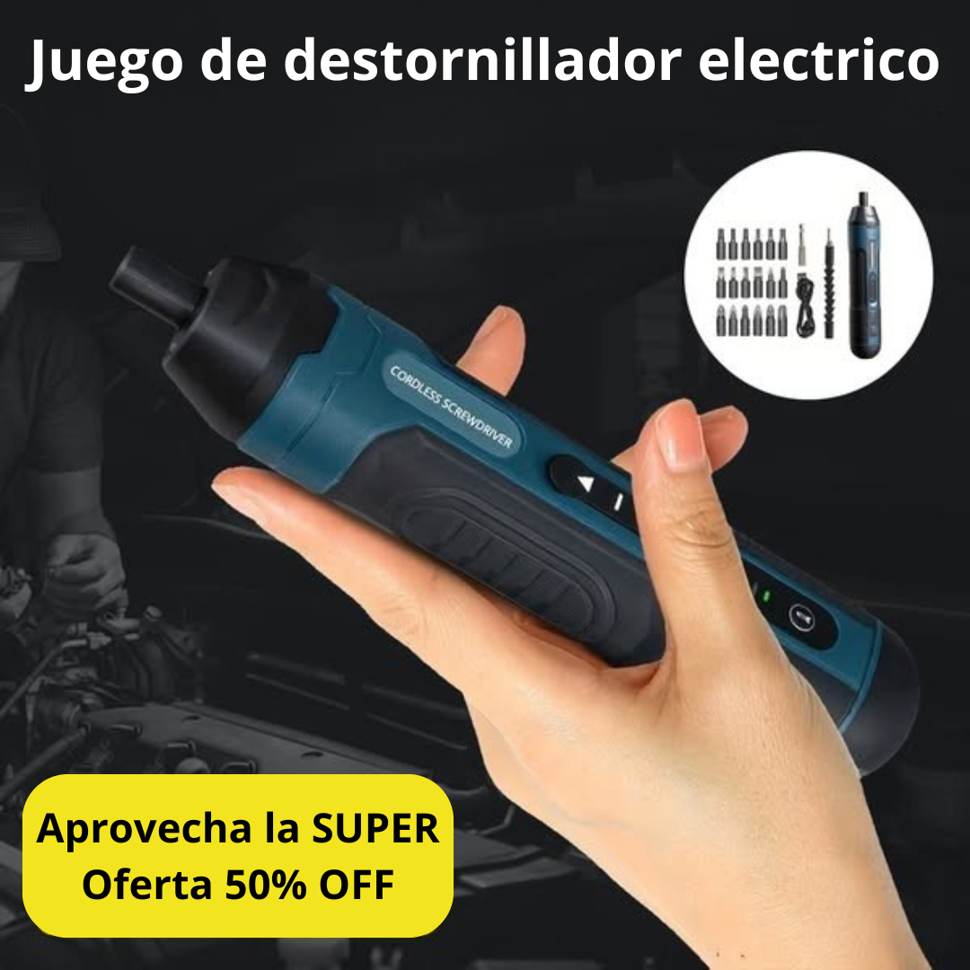 ¡El destornillador inalámbrico que te hace sentir como un profesional en casa! 🛠️