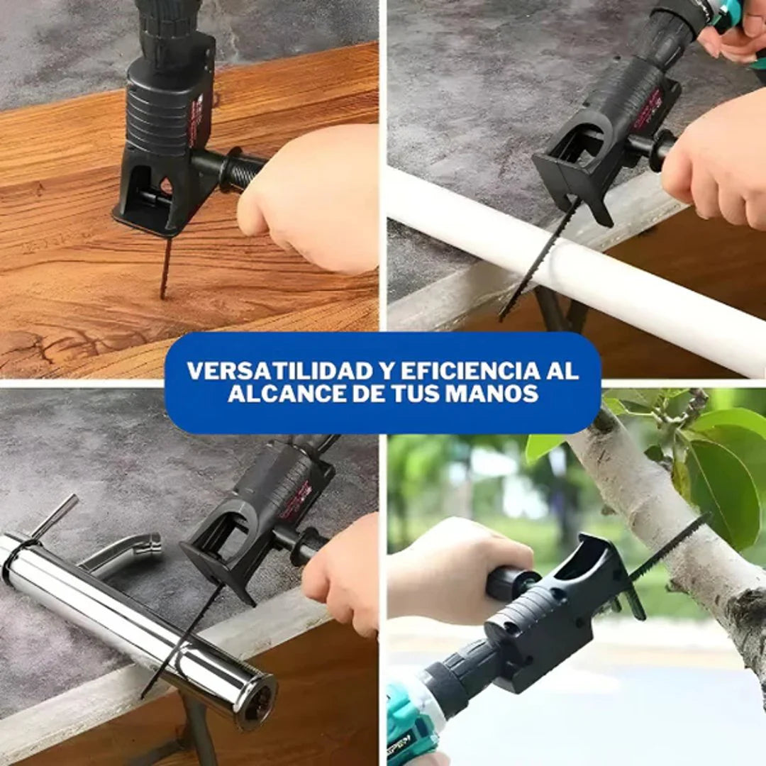 Drill Master®: ¡Transforma tu taladro en una sierra potente! - 3x sierras de regalo