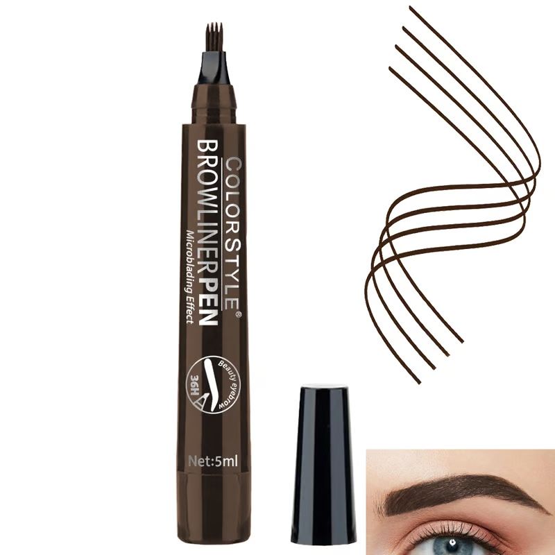 BrowLuxe® Lapiz de cejas Negro, Cafe Oscuro o Cafe Claro