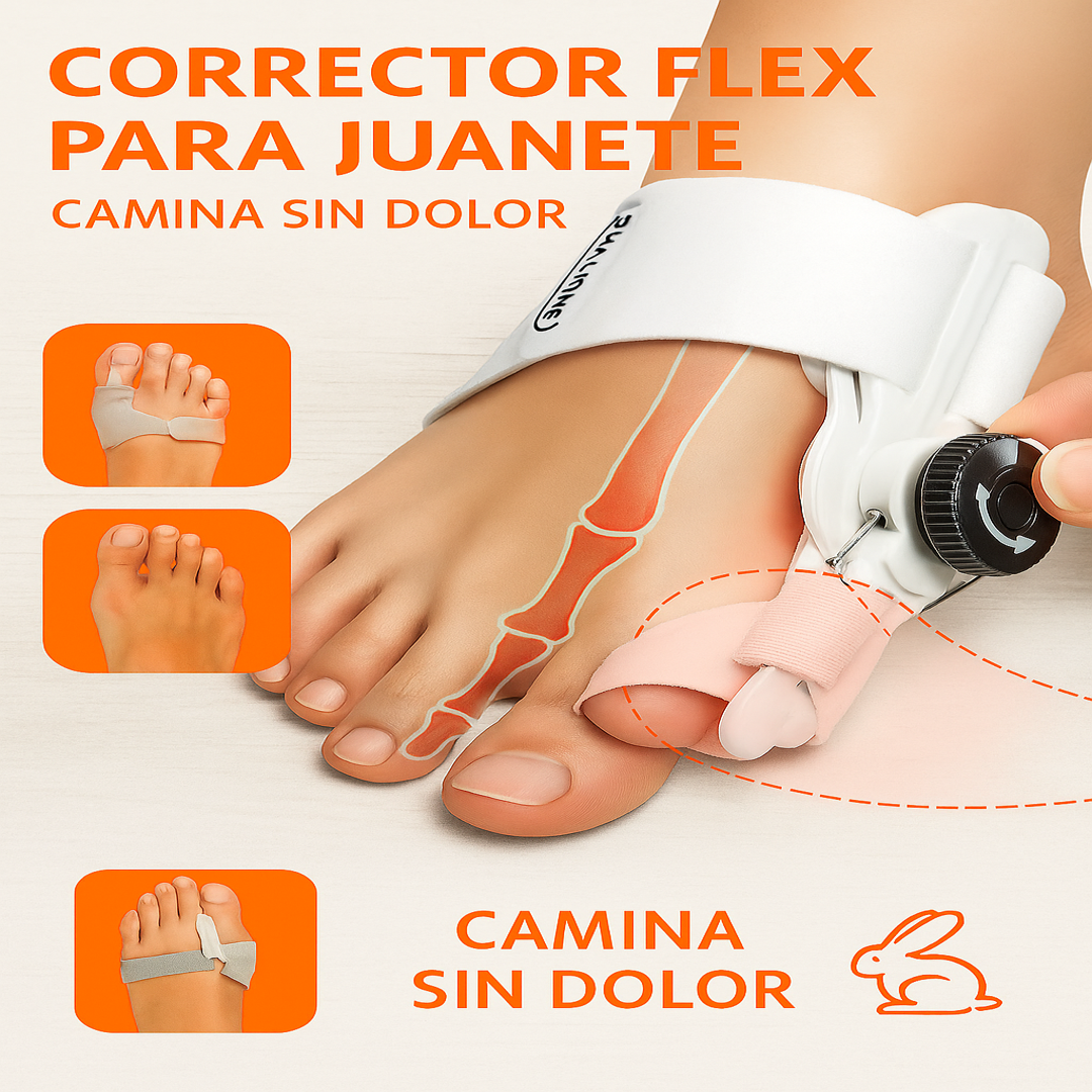 ¡Despídete del dolor de juanetes con el Corrector Flex!
